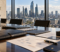 Executive Boardroom Overlooking London Executive Boardroom Overlooking London